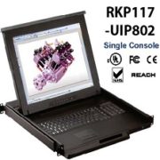 RKP117-UIP802-17inches LCD KVM switch 8-port Cat6 over IP, internet